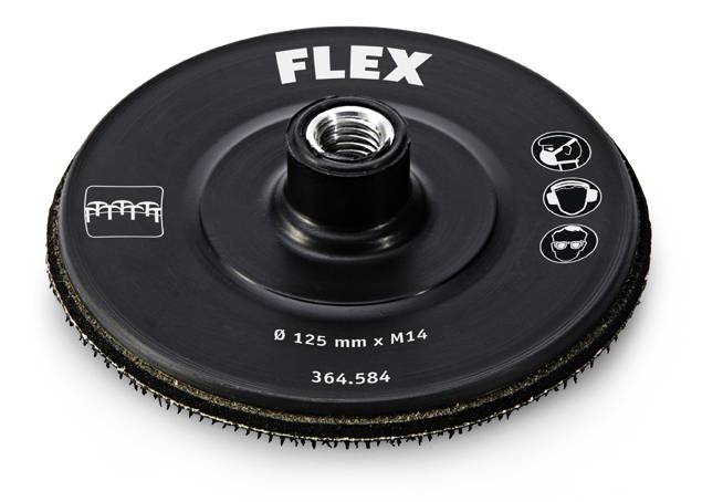 Flex 364584 Grinding plate with hook-and-loop covering "hook"