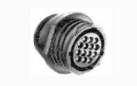 Multi-pin electrical connector. Used in industrial applications for secure transmission of information or energy.