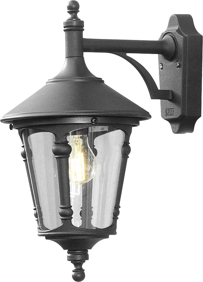 Konstsmide Virgo Down 568-750 Outdoor wall light Energy-saving bulb, LED (monochrome) E-27 100 W Black