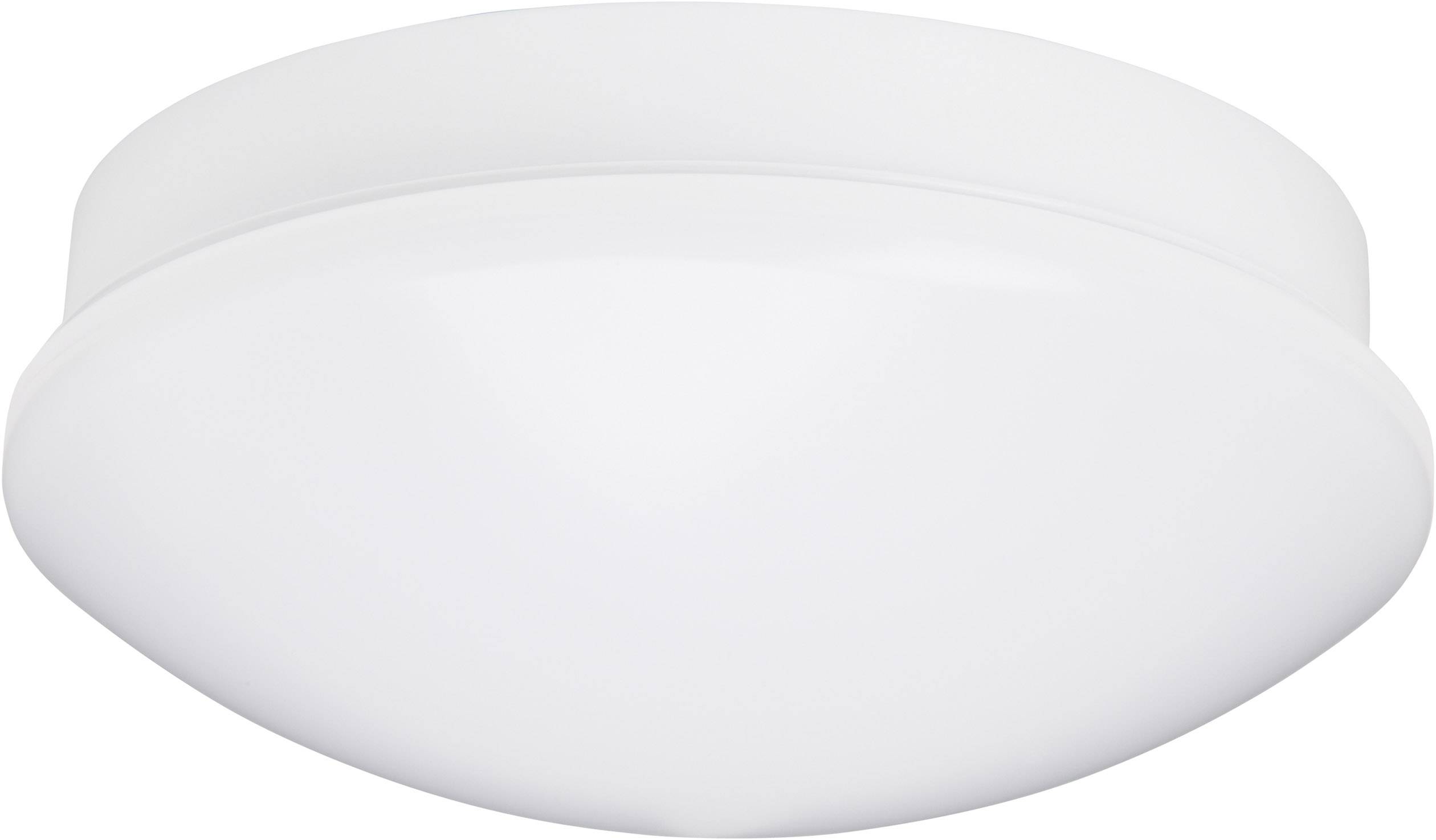 Round, white ceiling light with a simple design, suitable for living spaces or offices.<br><br>Note: Since the text appears to already be in English, no translation was necessary. The text is already in British English.