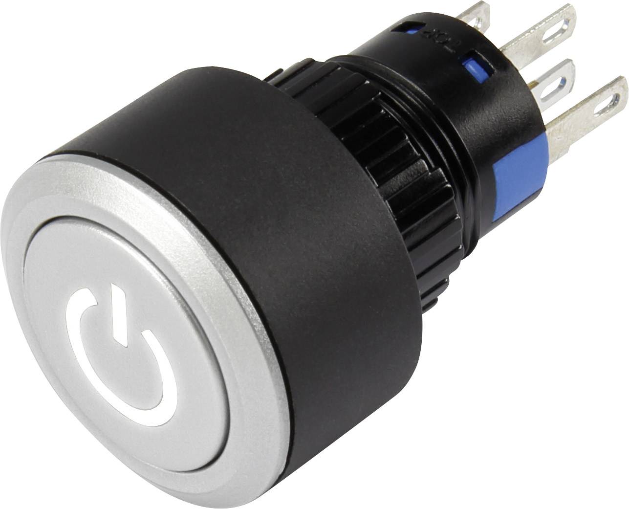 TRU COMPONENTS 1303032 LAS1-AWY-11T/W/12V/P Pushbutton 250 V AC 3 A 1 x Off/(On) momentary White IP65 1 pc(s)