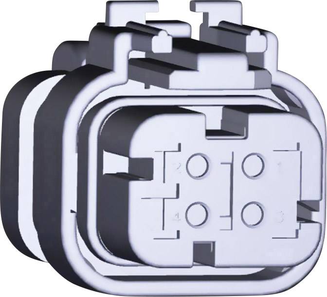 TE Connectivity Socket enclosure - cable AMPSEAL16 Total number of pins 4 776524-2