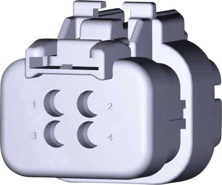 TE Connectivity Pin enclosure - cable AMPSEAL16 Total number of pins 4 776488-2
