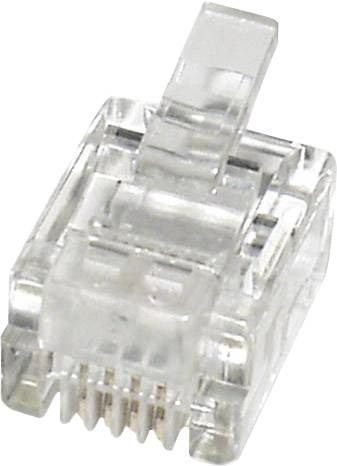 econ connect MPL64 Modular plug MPL64 Plug, straight No. of pins (RJ) 6P4C Clear