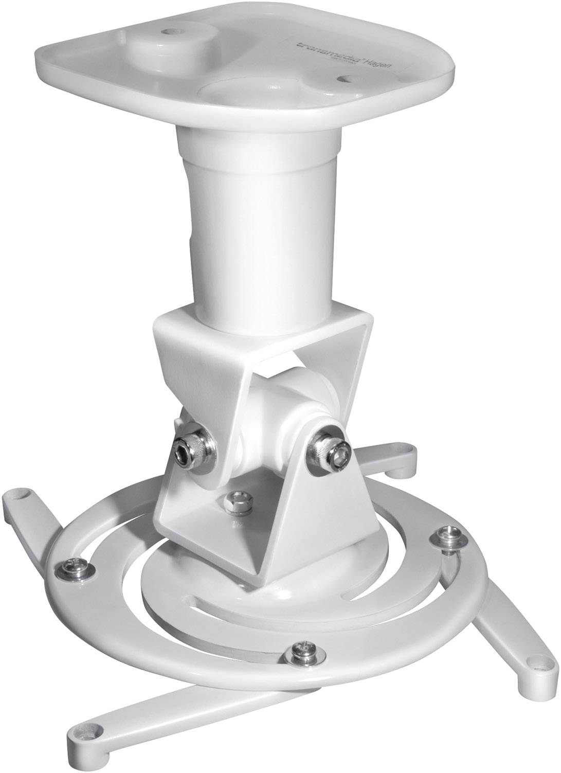 My Wall H16-1WL Projector ceiling mount Tiltable, Rotatable Max. distance to floor/ceiling: 22.5 cm White