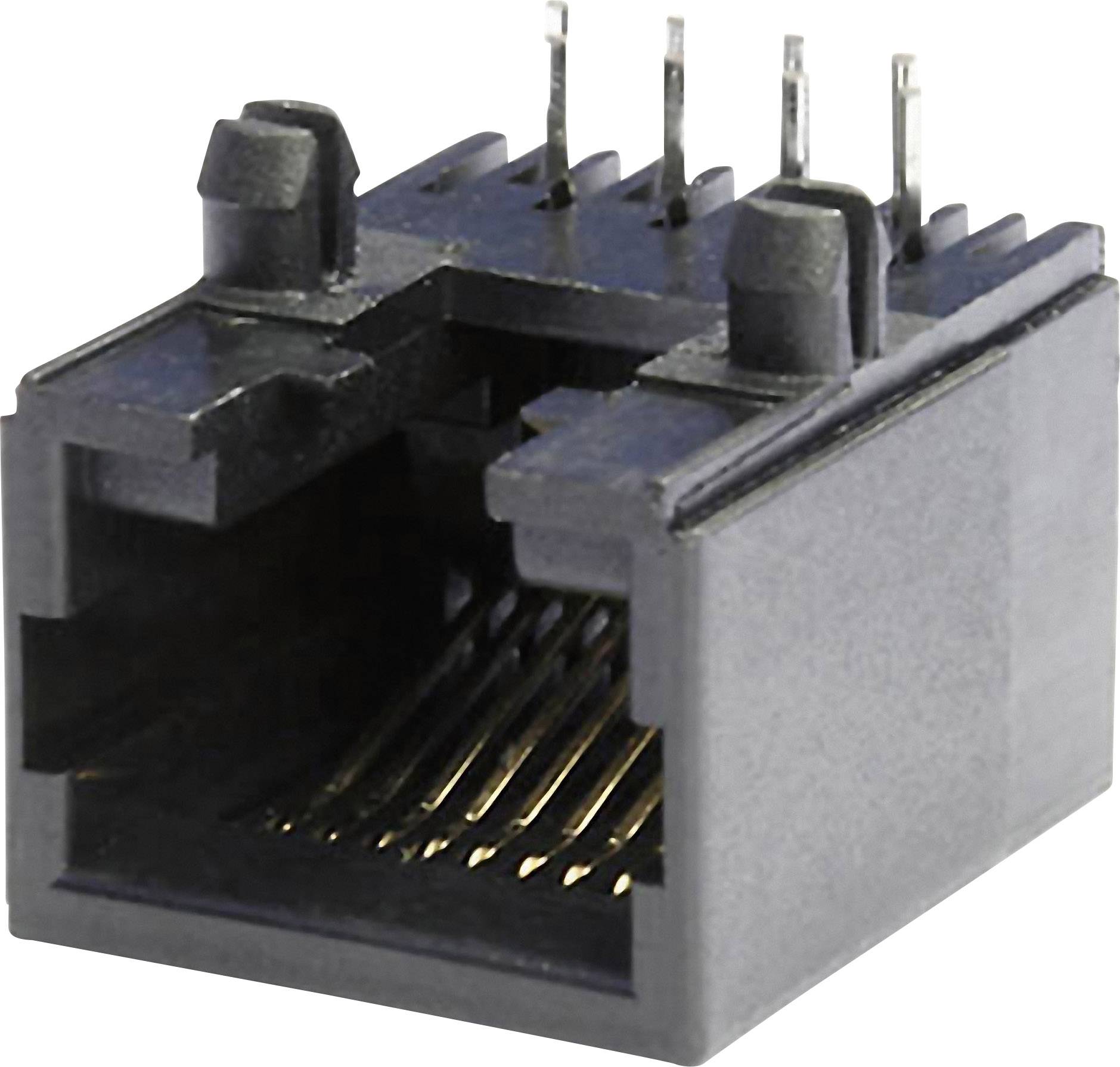 econ connect MEB8/8PL Modular mounted socket MEB8/8PL Socket, horizontal mount No. of pins (RJ) 8P8C Black