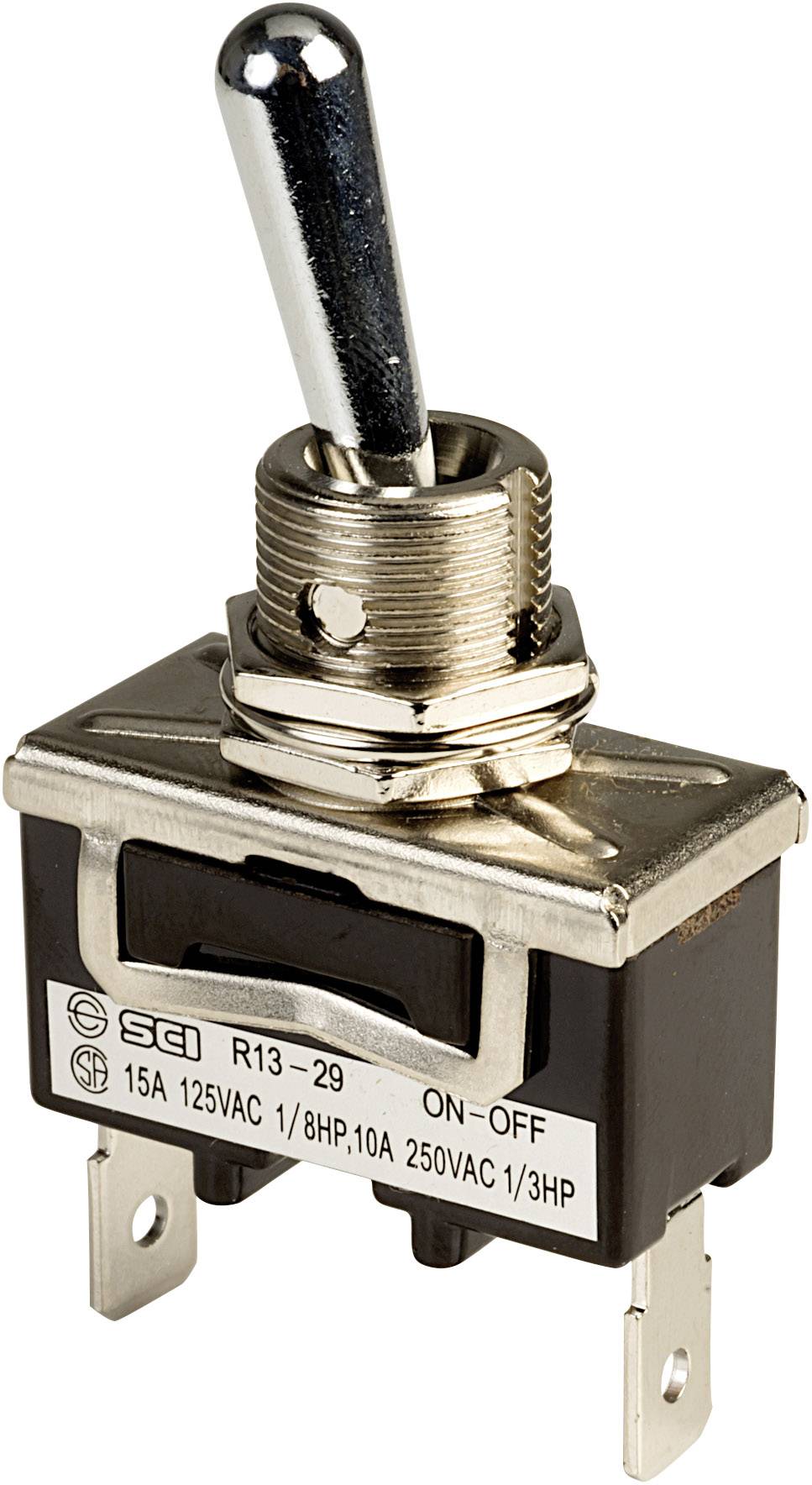 SCI R13-29A-01A-HWH Toggle switch 250 V AC 10 A 1 x Off/On latch 1 pc(s)