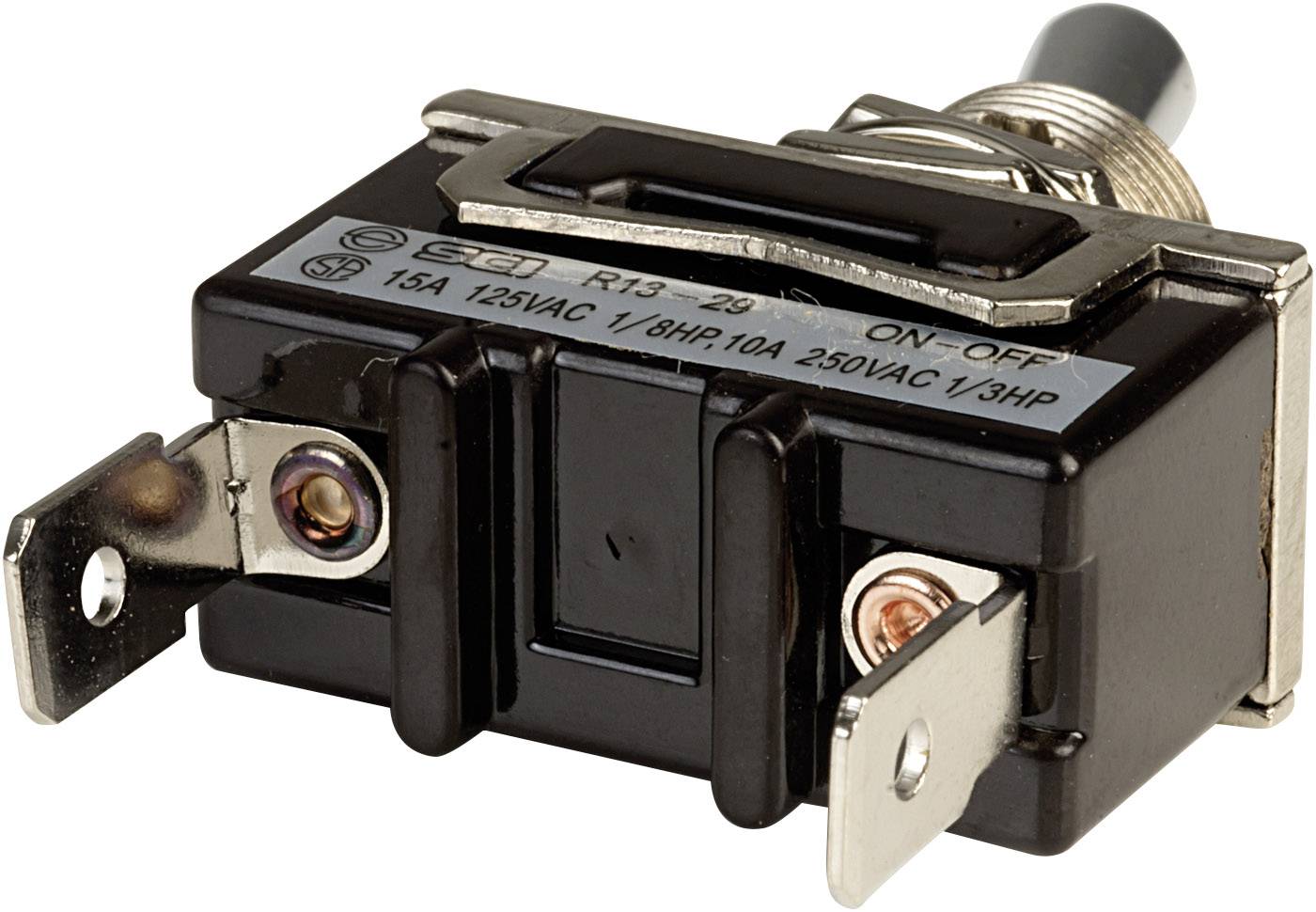 SCI R13-29A-01A-HWH Toggle switch 250 V AC 10 A 1 x Off/On latch 1 pc(s)