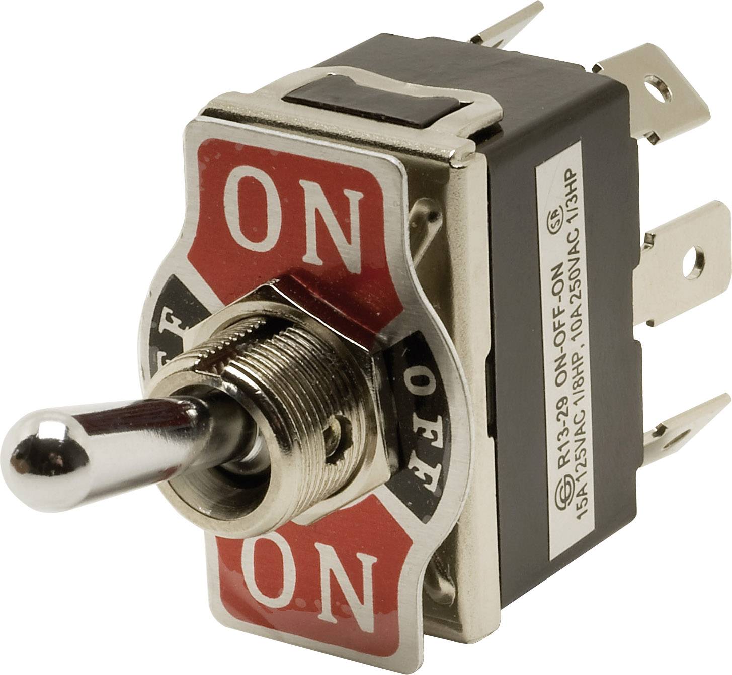 SCI R13-29E-01-HPH Toggle switch 250 V AC 10 A 2 x On/Off/On latch 1 pc(s)