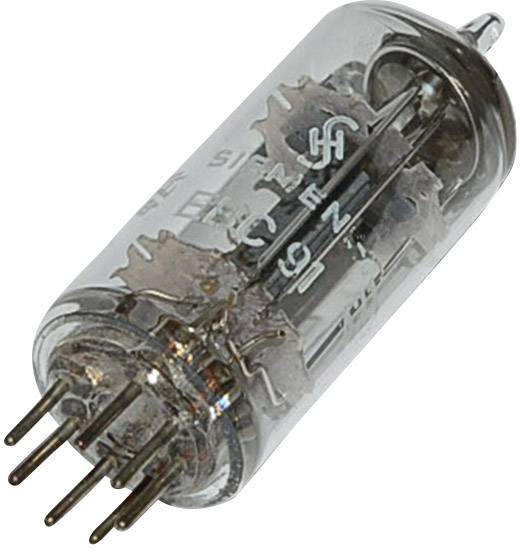 In the picture, a Siemens electron tube of the type ECC 91 can be seen. It has several pins for electrical connection.