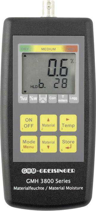 Greisinger GMH3851 Moisture meter Building moisture reading range 0 up to 0.5 vol% Wood moisture reading range 0 up to 100 vol%
