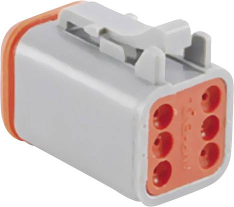 Amphenol AT06 6S Bullet connector Socket, straight Total number of pins: 6 Series (round connectors): AT