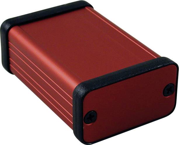 Hammond Electronics 1455D601RD Treaded casing 60 x 45 x 25 Aluminium Red 1 pc(s)