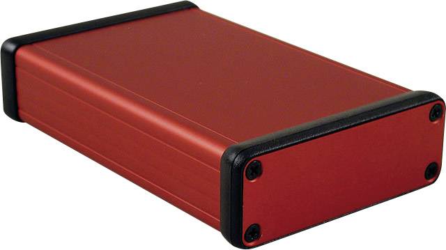 Hammond Electronics 1455J1201RD Treaded casing 120 x 78 x 27 Aluminium Red 1 pc(s)