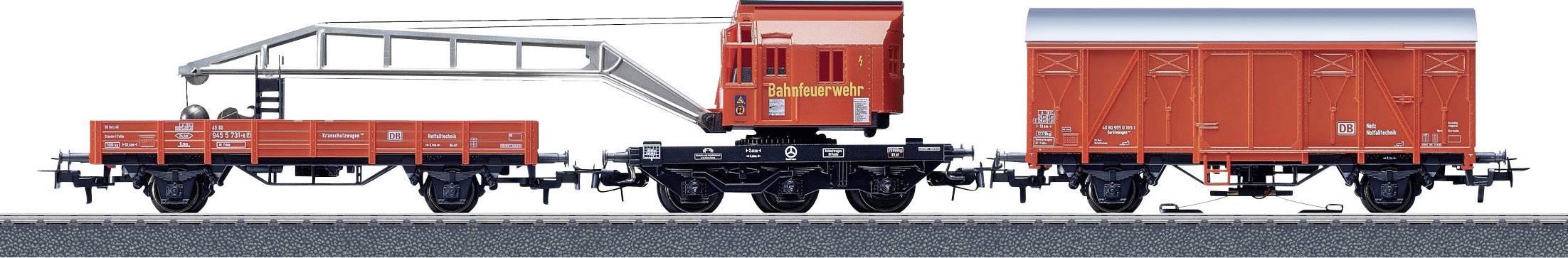 Märklin Start up 44752 H0 Fire-brigade-Bergekran-Set of DB Emergency technology