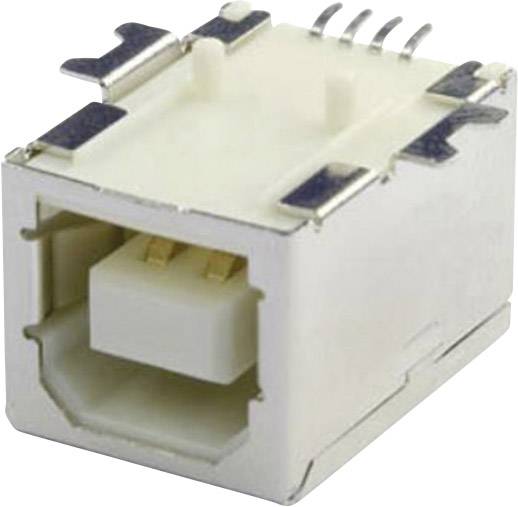 Mounted socket USB-B SMD 90 G Socket, horizontal mount UBU1BSMD 1 Port UBU1BSMD econ connect Content