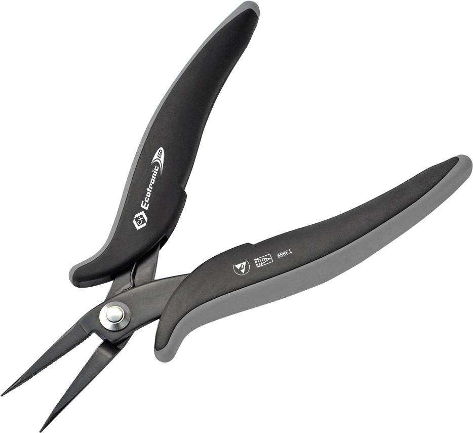 C.K T3889 ESD Needle nose pliers Straight 152 mm
