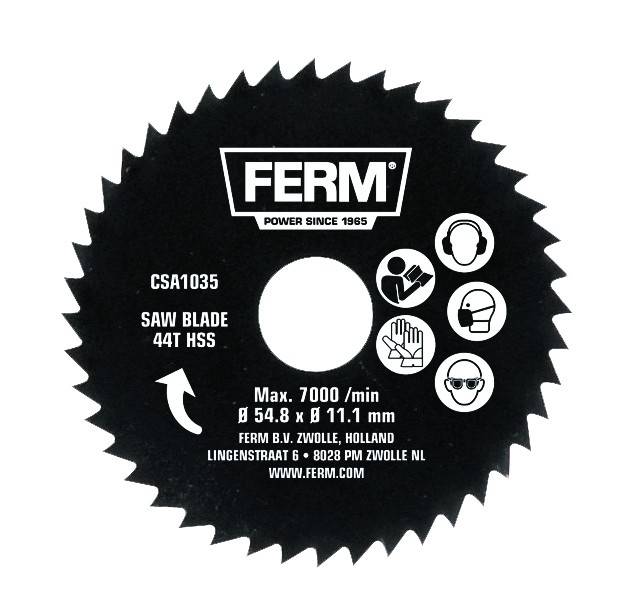 Ferm 44HSS CSA1035 HSS circular saw blade 54.8 x 11.1 mm Number of cogs: 44 1 pc(s)