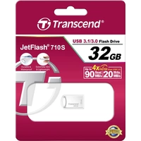 Transcend JetFlash® 710S USB stick 32 GB Silver TS32GJF710S USB A (USB 3.2 1st gen) Transcend JetFlash® 710S USB stick 32 GB Silver TS32GJF710S USB A (USB 3.2 1st gen)