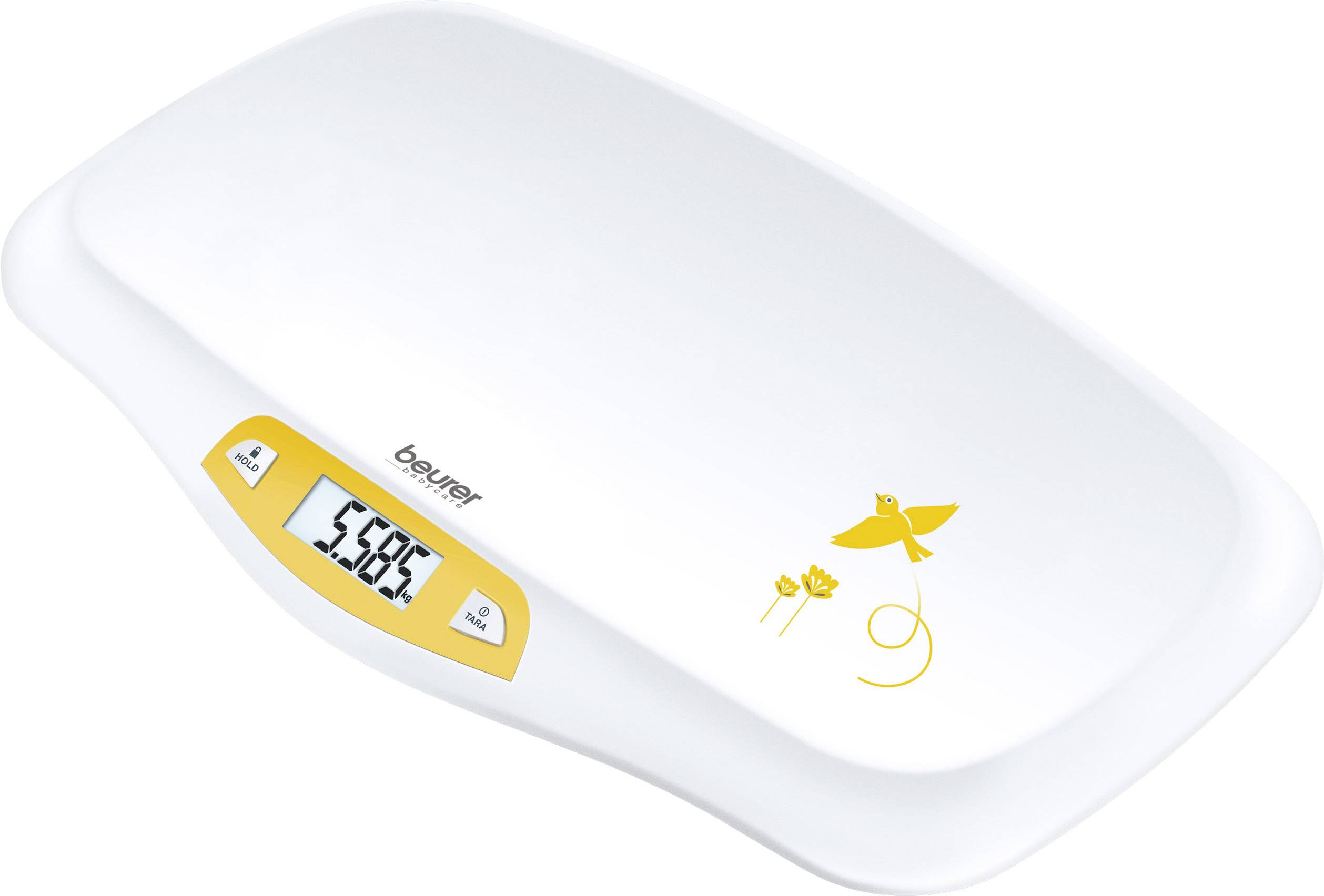 Beurer BY 80 Baby scales Digital Weight range=20 kg White, Yellow
