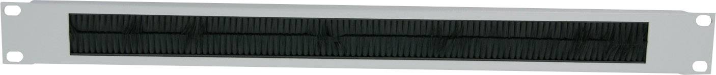 A rectangular metal ventilation grille with black louvres, suitable for installation in an enclosure or rack.