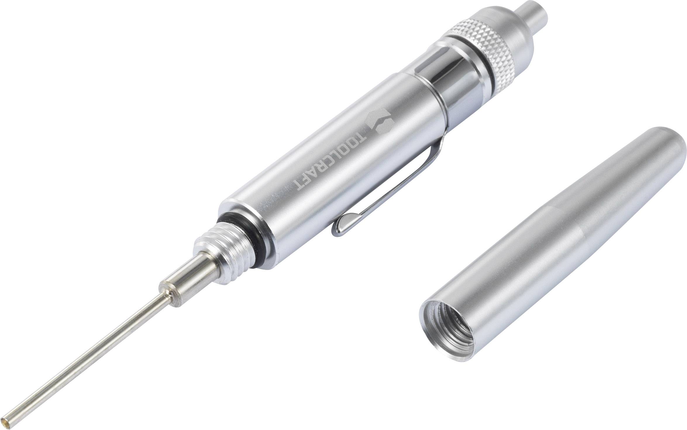 Silver pencil with a removable cap and fine tip, suitable for precise writing or technical applications.