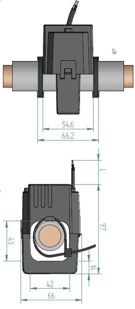 Gossen Metrawatt SC50-E 800/1A 0,5VA Kl.0,5 42 mm U142G Primary current 800 A Secondary current 1 A 1 pc(s)