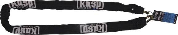 Kasp K4508L110 Safety chain + lock Black Steel 1 m