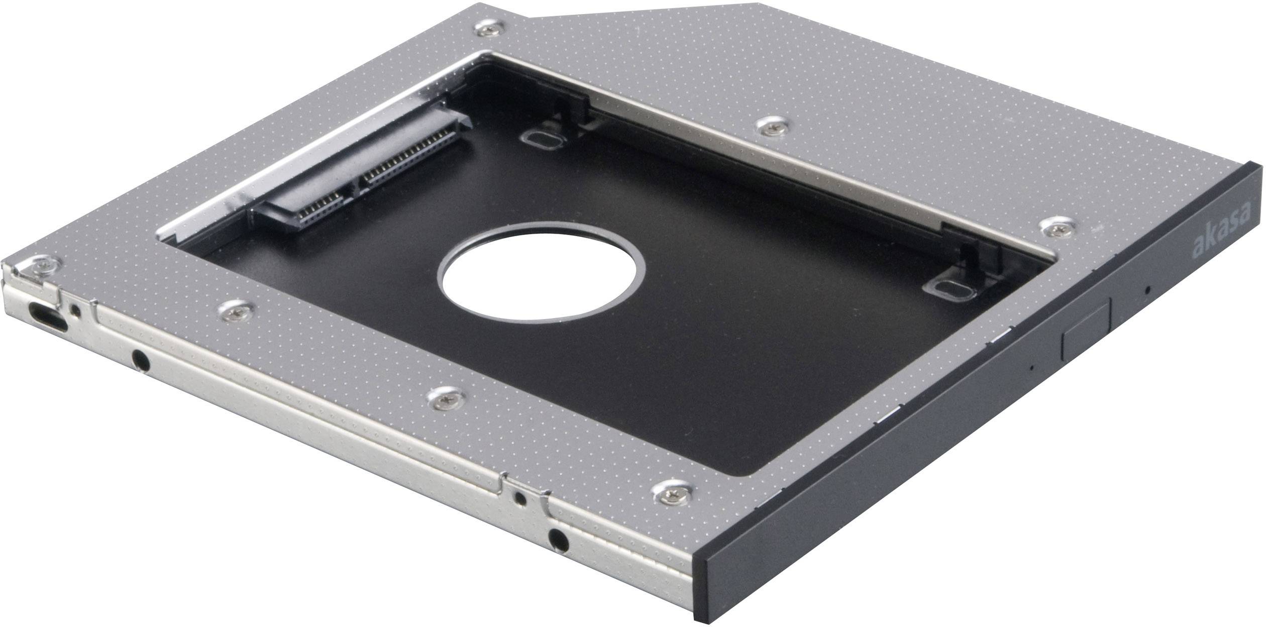 Metal SSD/HDD mounting bracket for laptops, with holes and connections for seamless integration into existing systems.