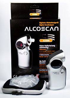 ACE AL6000 Breathalyser Silver 0.0 up to 4 ‰ Exchangeable sensor, Incl. display