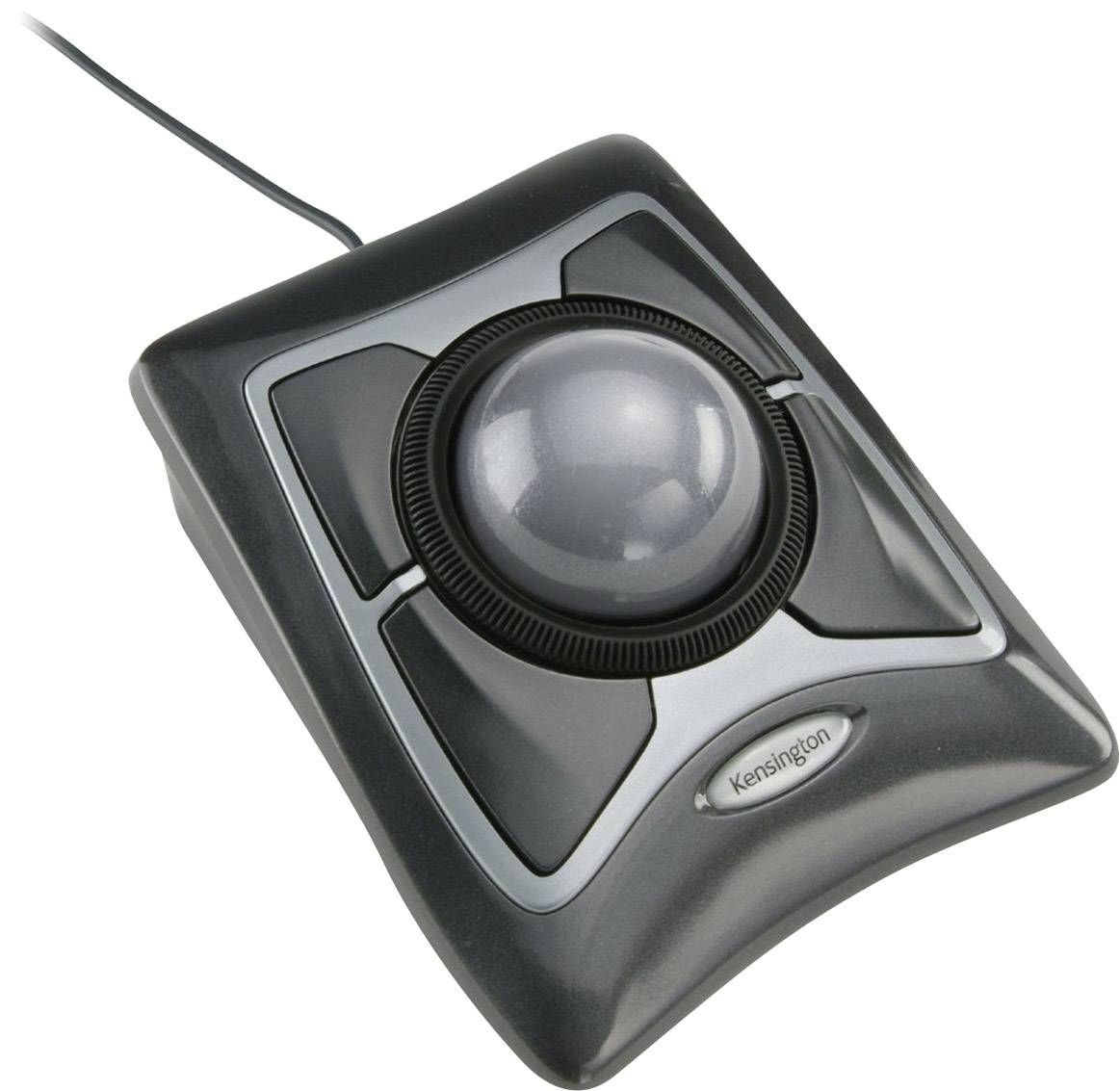 Kensington Expert Trackball USB Optical Grey 4 Buttons Gel wrist support mat