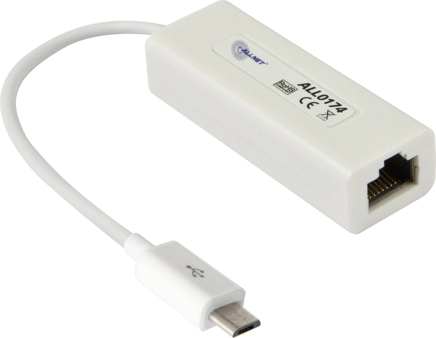 Allnet ALL-HS02530_LAN_OPTION Network adapter 100 MBit/s LAN (10/100 Mbps), Micro USB