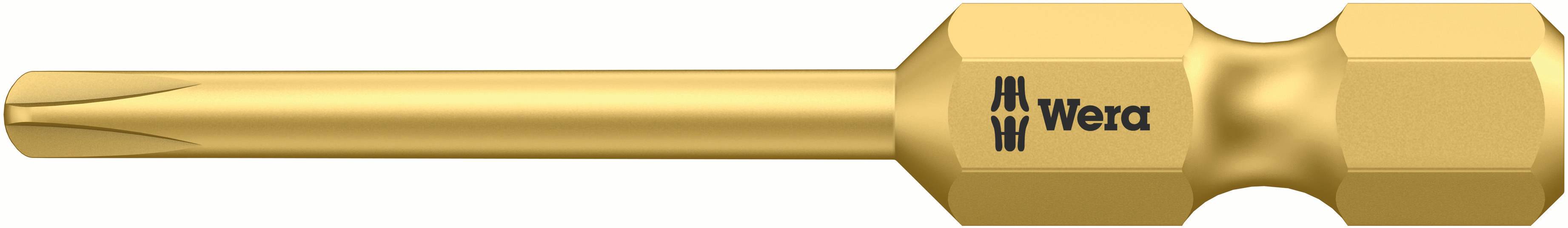 Golden screwdriver with ergonomic handle and Wera logo, suitable for Torx screws.