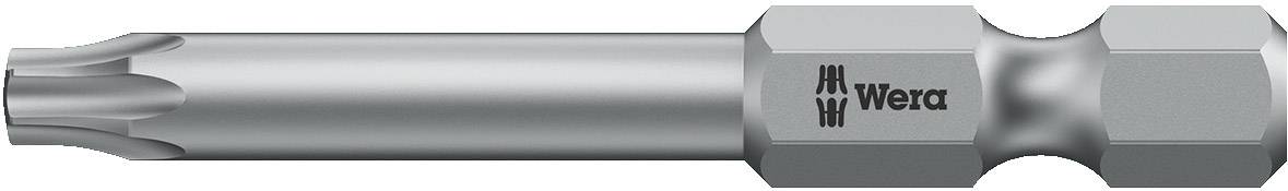 Metal Torx screwdriver bit with 'Wera' logo, suitable for screw work with Torx screws.
