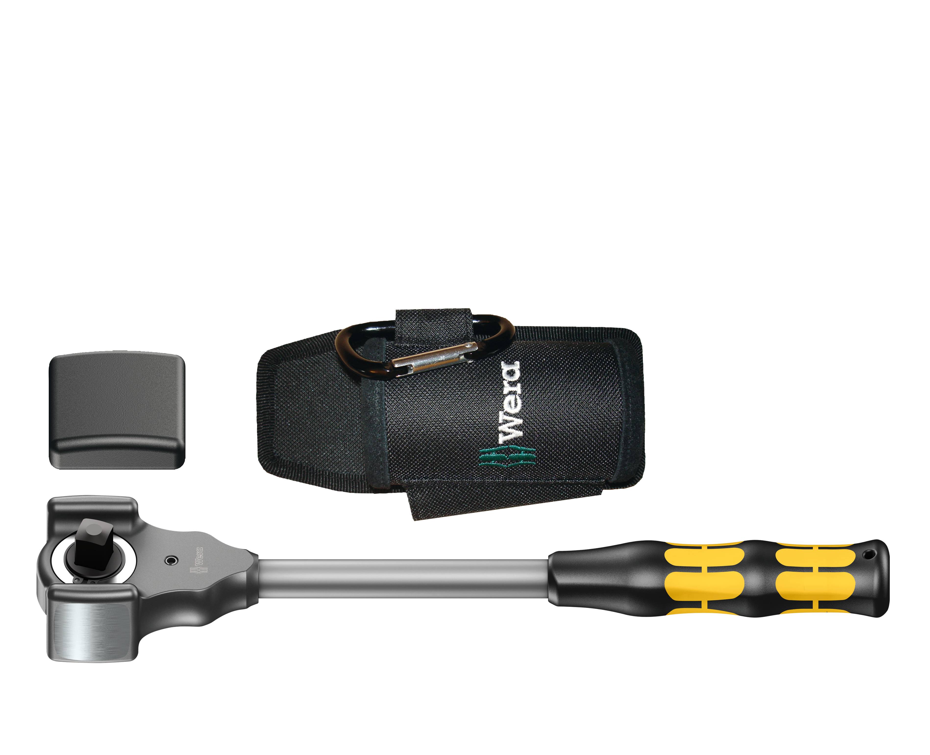 'Wera Koloss' Locksmith's Hammer with Bit Attachment, Black Belt Holster and Additional Accessories. Suitable for Craftwork.