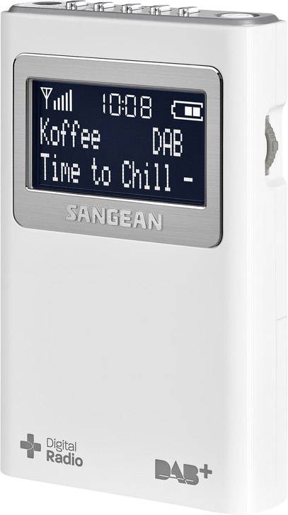 Sangean DPR-39 Pocket radio DAB+, FM White