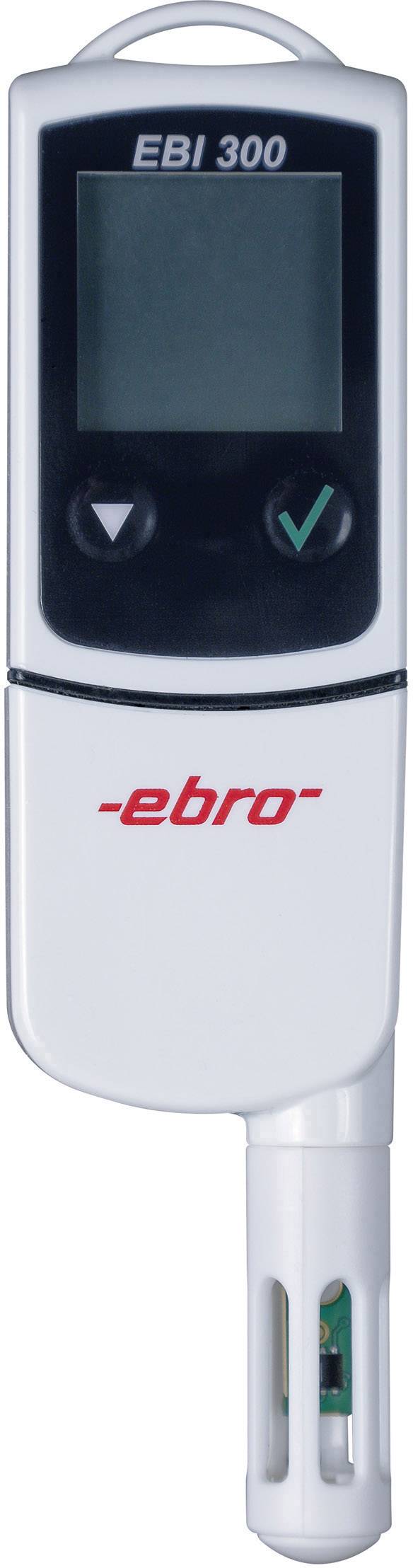 An electronic device for measuring temperature and humidity, Model EBI 300 with display and controls.