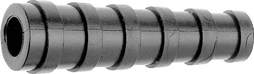 A black spiral cable wrap used for bundling and protecting cables.
