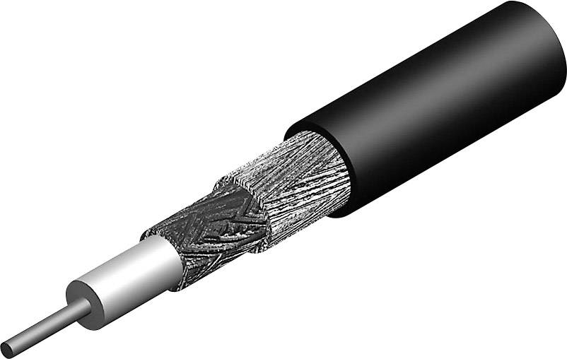 Telegärtner 100012844 Coax Outside diameter: 9.90 mm RG393 50 Ω Brown Sold per metre