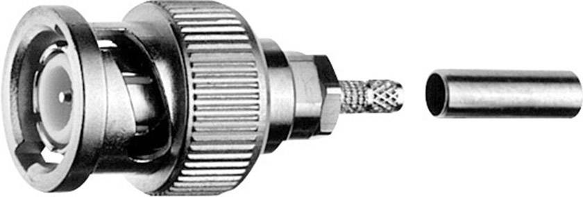 Telegärtner 100023347 100023347 BNC connector Plug, straight 50 Ω 1 pc(s)