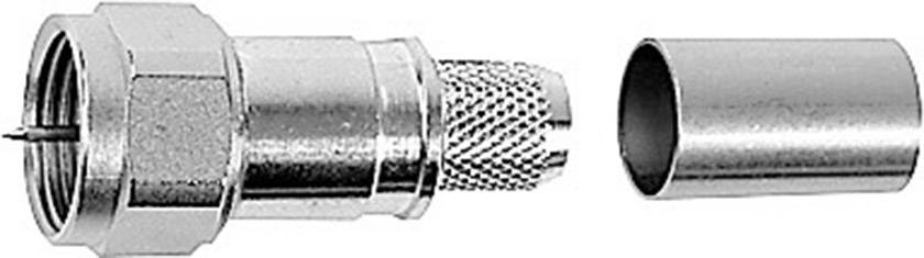 Telegärtner 100025621 100025621 F connector Plug, straight 75 Ω 1 pc(s)