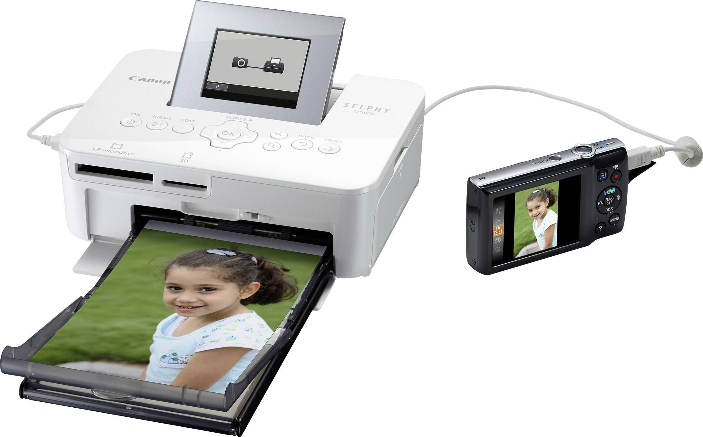 Canon SELPHY CP1000 Photo printer Print resolution: 300 x 300 dpi Paper size (max.): 148 x 100 mm