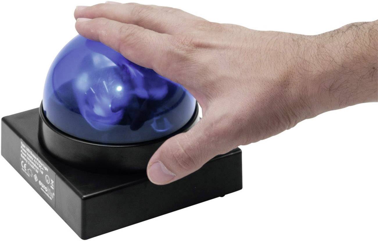 Eurolite 50603650 LED (monochrome) Rotating police beacon 1 W Blue No. of bulbs: 1