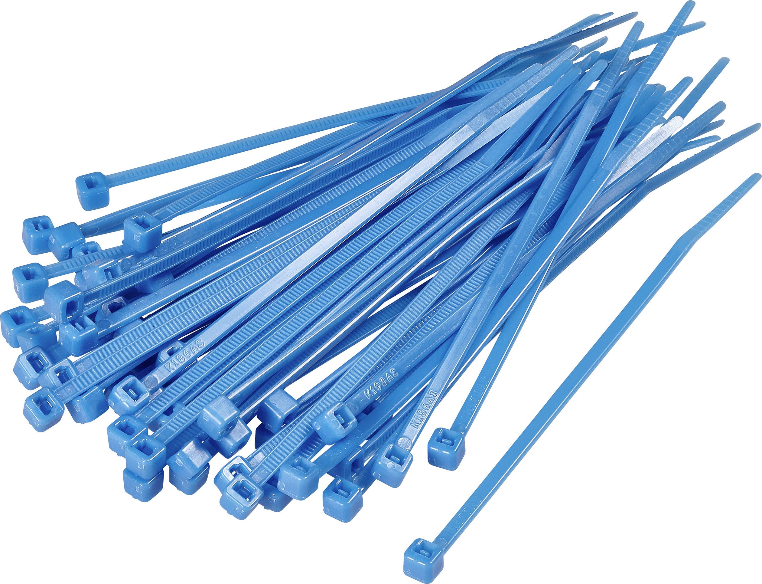 TRU COMPONENTS 1592873 TC-CV300S203 Cable tie 300 mm 4.80 mm Blue 100 pc(s)