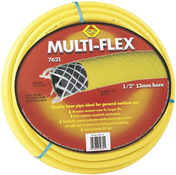 C.K G762130 13 mm 30 m 1/2" 1 pc(s) Yellow Garden hose
