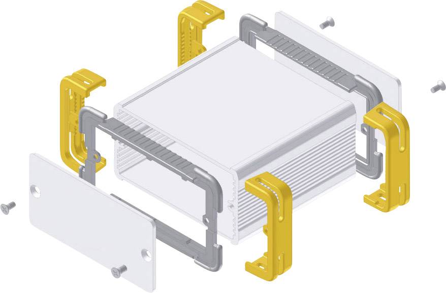Fischer Elektronik FR 55 25 100 ME 10035341 Treaded casing 114 x 63.6 x 33 Aluminium Ecru, Yellow 1 pc(s)