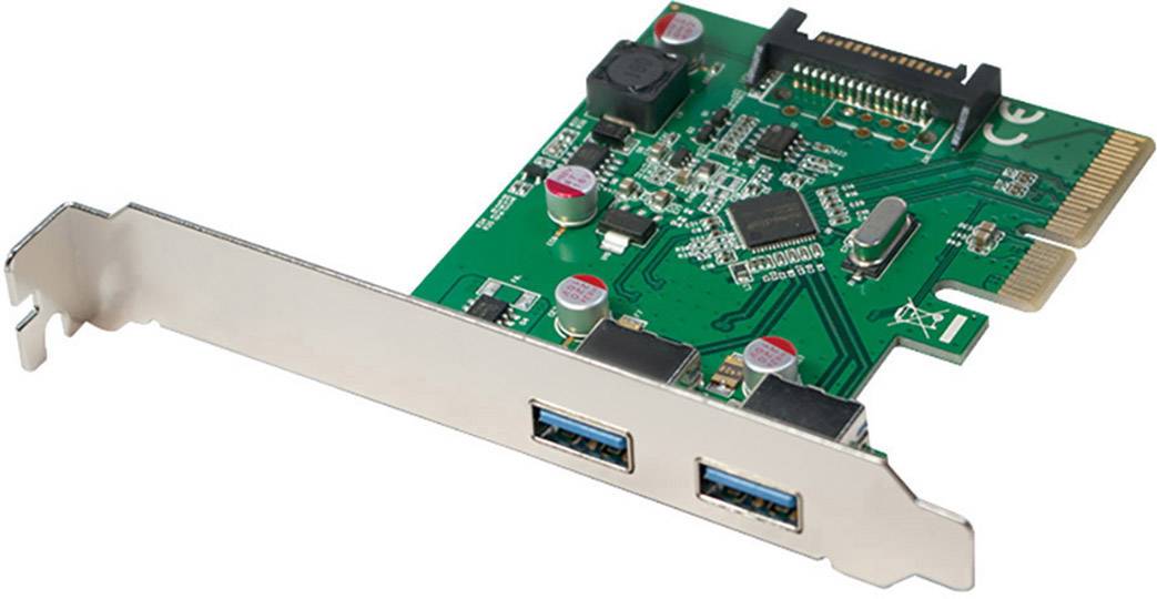 LogiLink PC0080 2 ports USB 3.2 2nd gen controller card USB type A PCIe