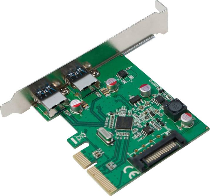 LogiLink PC0080 2 ports USB 3.2 2nd gen controller card USB type A PCIe