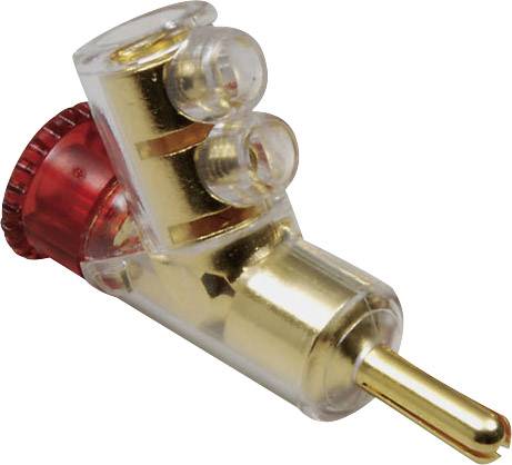 BKL Electronic 0107006 Jack plug Plug, straight Pin diameter: 4 mm Red 1 pc(s)