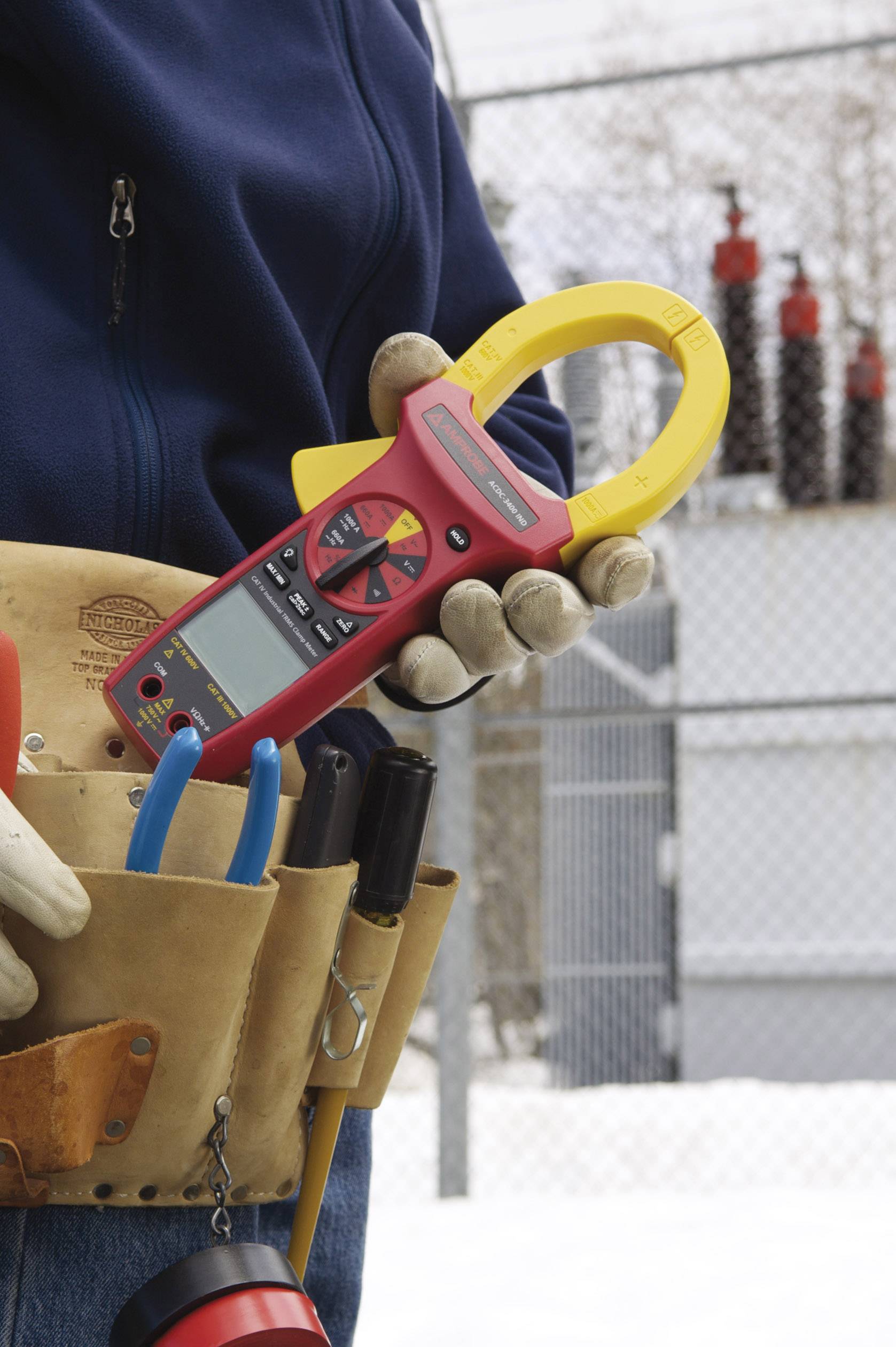 Beha Amprobe ACDC-3400 IND Handheld multimeter, Clamp meter Digital CAT III 1000 V, CAT IV 600 V Display (counts): 6600